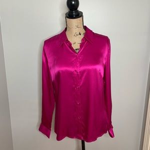 Oscar De La Renta 100% silk blouse, 10
